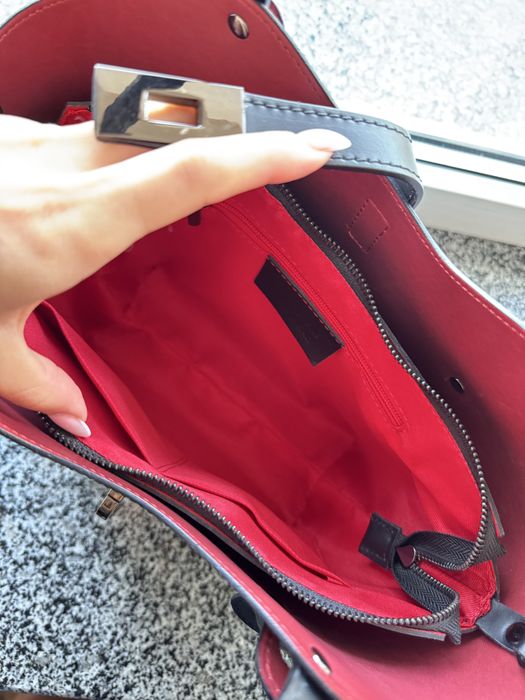 Шкіряна сумка чорна