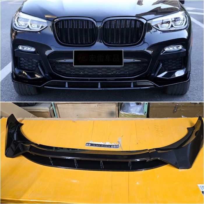 Губа накладка спойлер бампера для BMW X3 G01 M pack тюнинг обвес