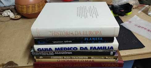 7 livros, Historia da Europa, Planeta terra, médico de familia...