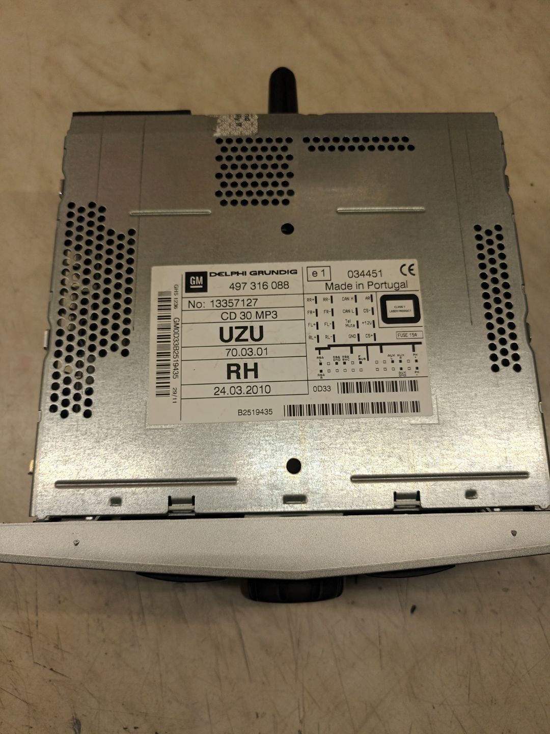 Radio Opel Corsa D