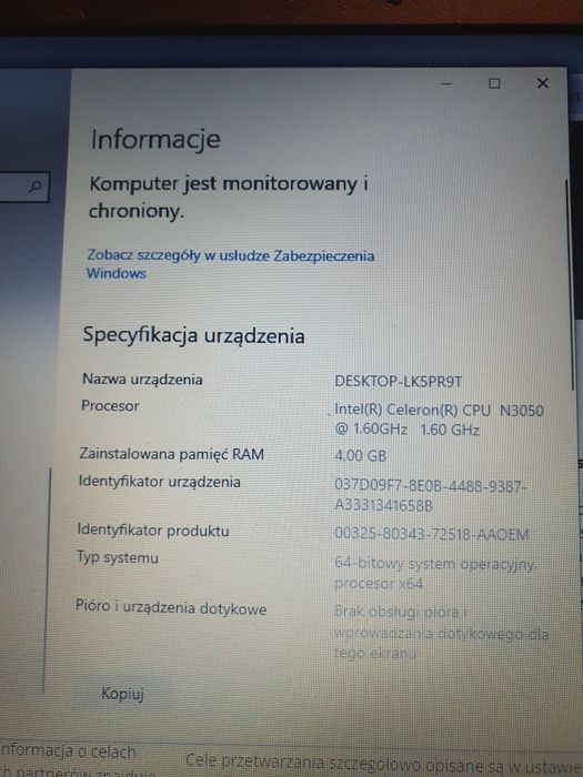 Laptop Asus R540S 15" idealny stan - Nowy dysk SSD 256GB