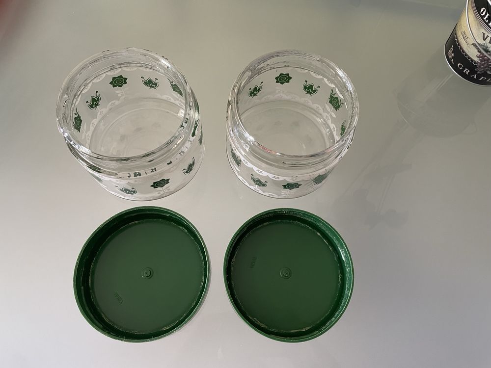 Conjunto de frascos de cozinha vintage