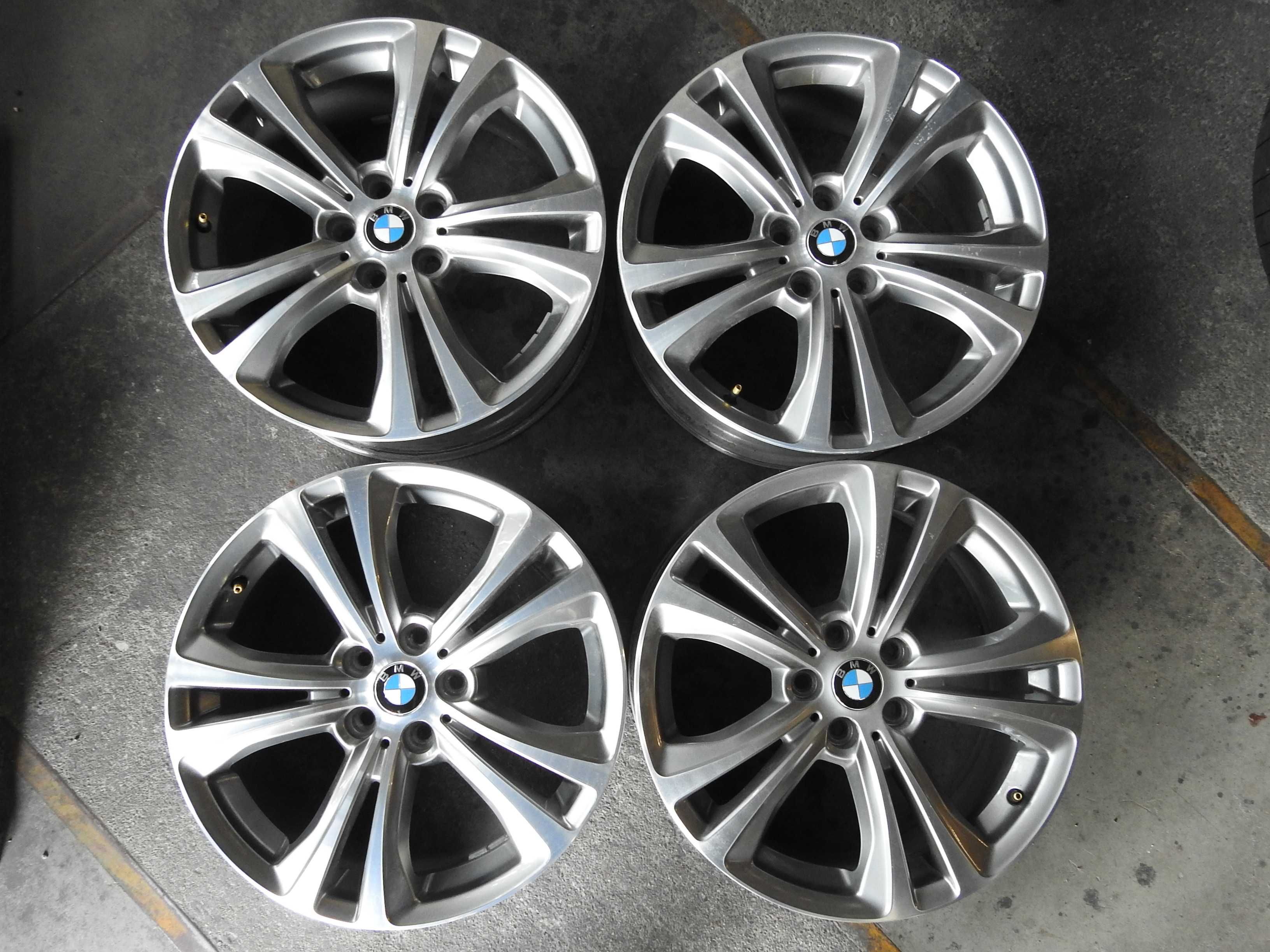 4xALUFELGI BMW 18" 5X112 ET51 7,5J stan BDB TPMS  Polerowane+Szary
