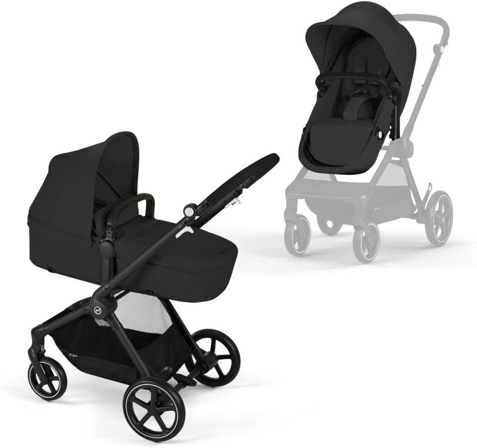 WÓZEK 2W1 Cybex GOLD EOS Black Moon Black OUTLET