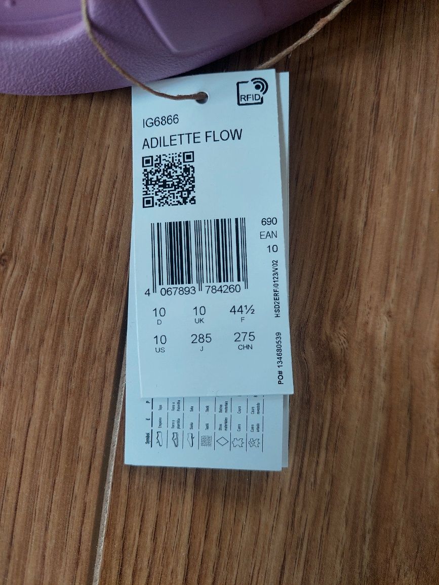Adidas klapki adilette flow rozmiar 44 1/3