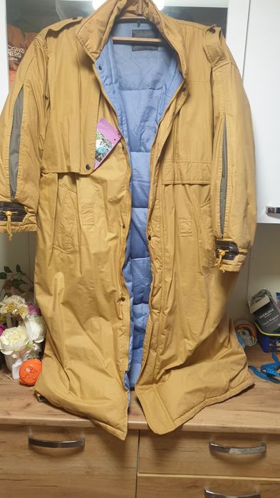 Пуховик длиный пальто мужской