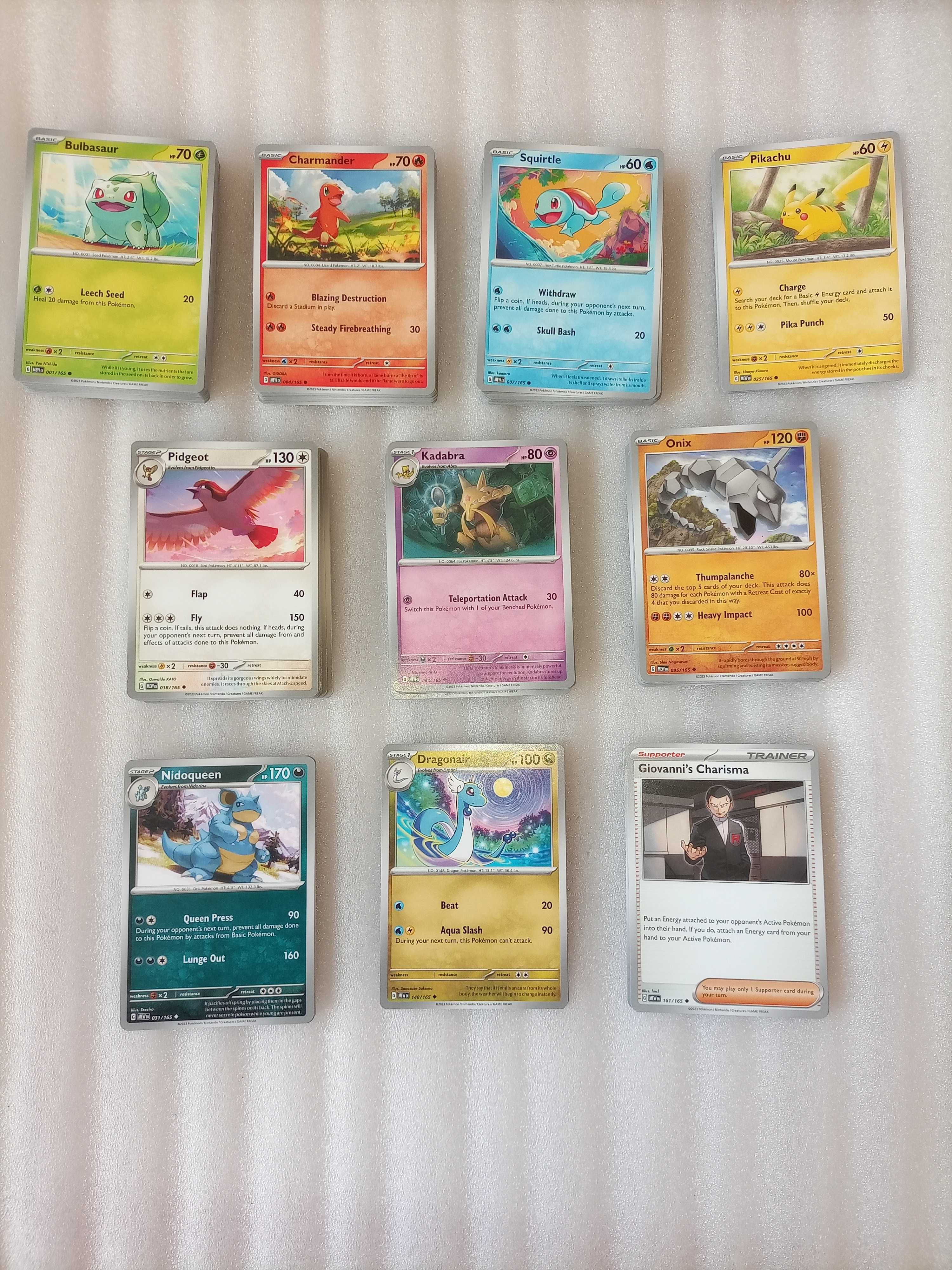 Cartas Pokémon set 151