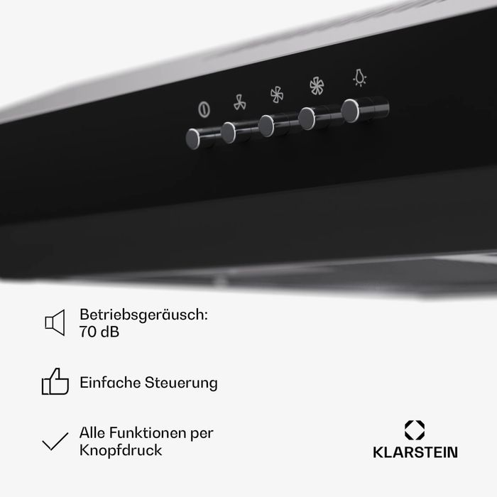 Витяжка з Вугільними фільтрами Klarstein Contempo 60 Німеччина