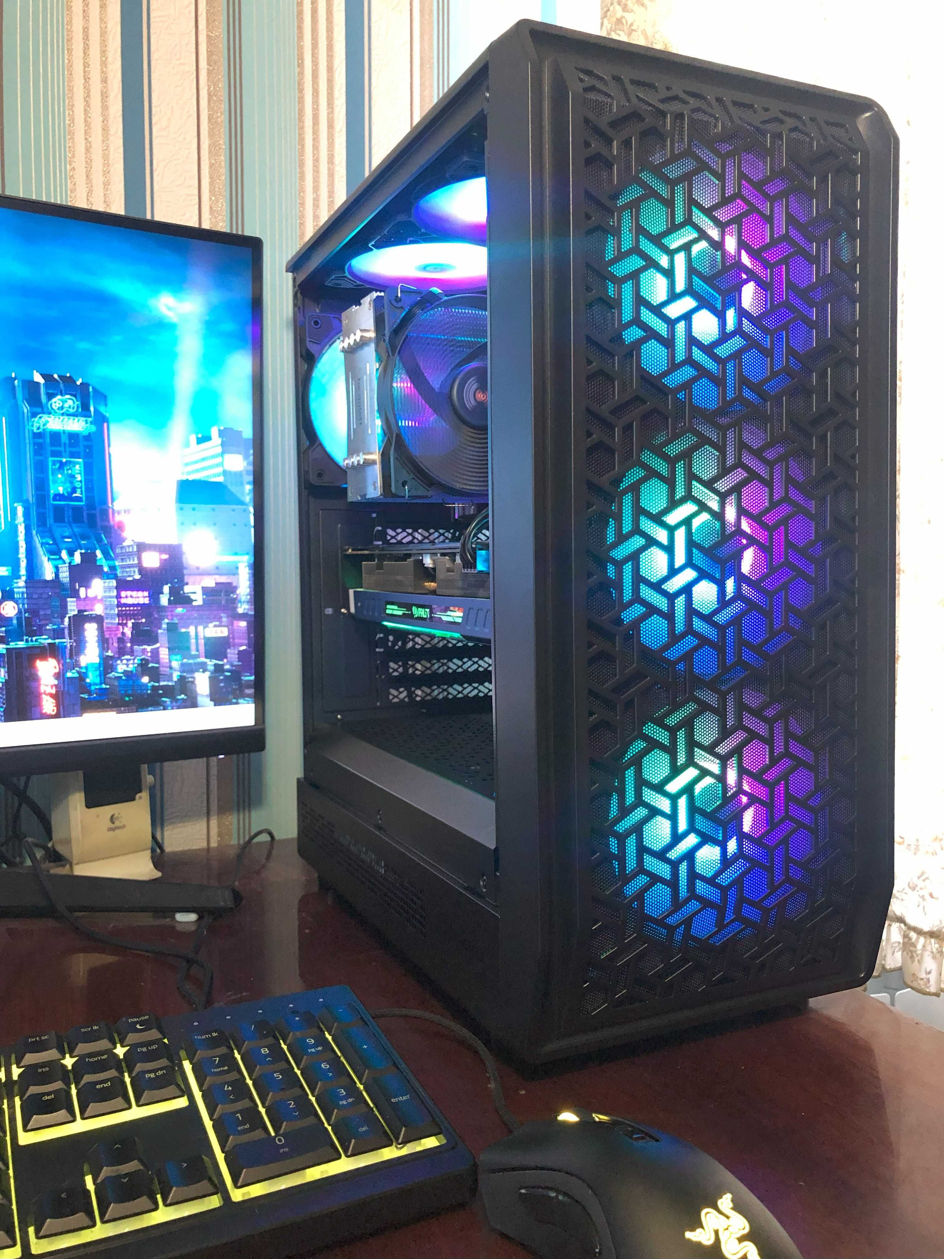 Игровой ПК Intel i7/16Gb/GTX1070 8/SSD256+Tb системный блок компьютер