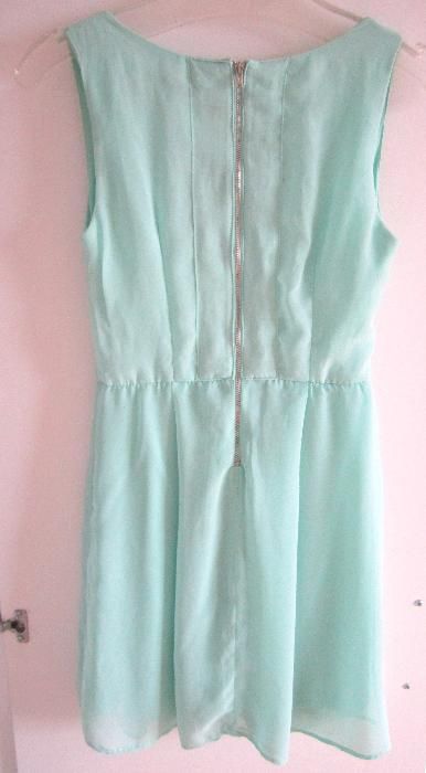 Miętowa zielona seledynowa sukienka tally weijl xs/s 34/36 NOWA Okazja