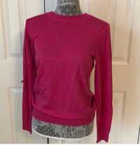 H&M якісний бузковий светр 100% вовна мериноса/ джемпер пуловер