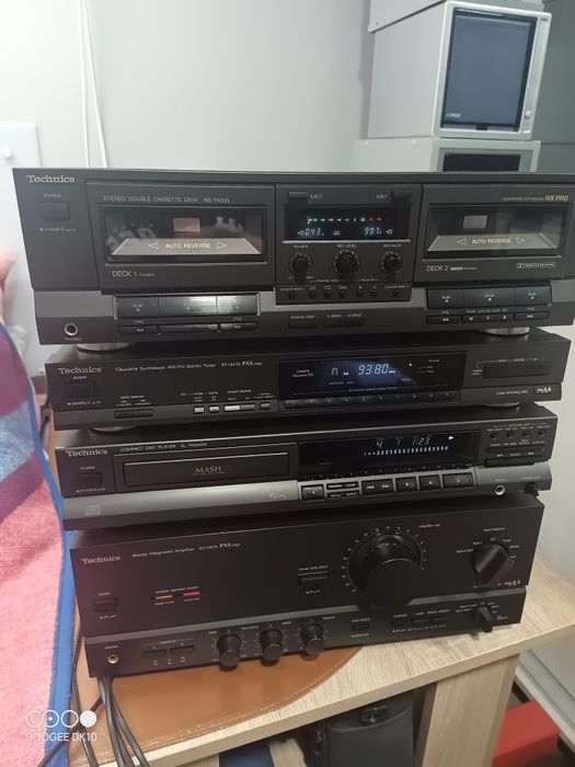 Wieza Technics Wzmak SU-V670 odtwarzaczCD SL-PG440A,ST-G470 i RS-TR333