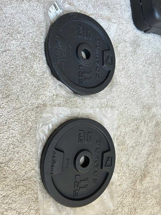 2 Discos de Musculação de 5kg 28mm