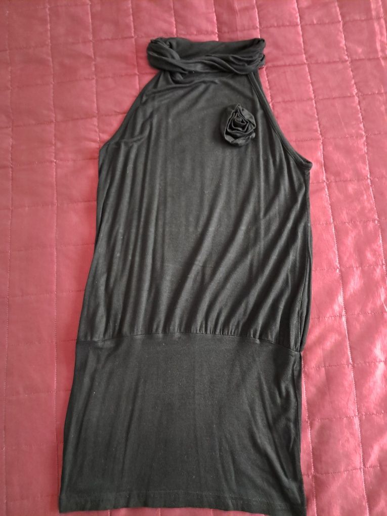 Czarna sukienka mini/tunika rozm S/M