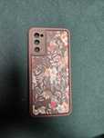 Etui case samsung s20 fe kwiaty brązowy