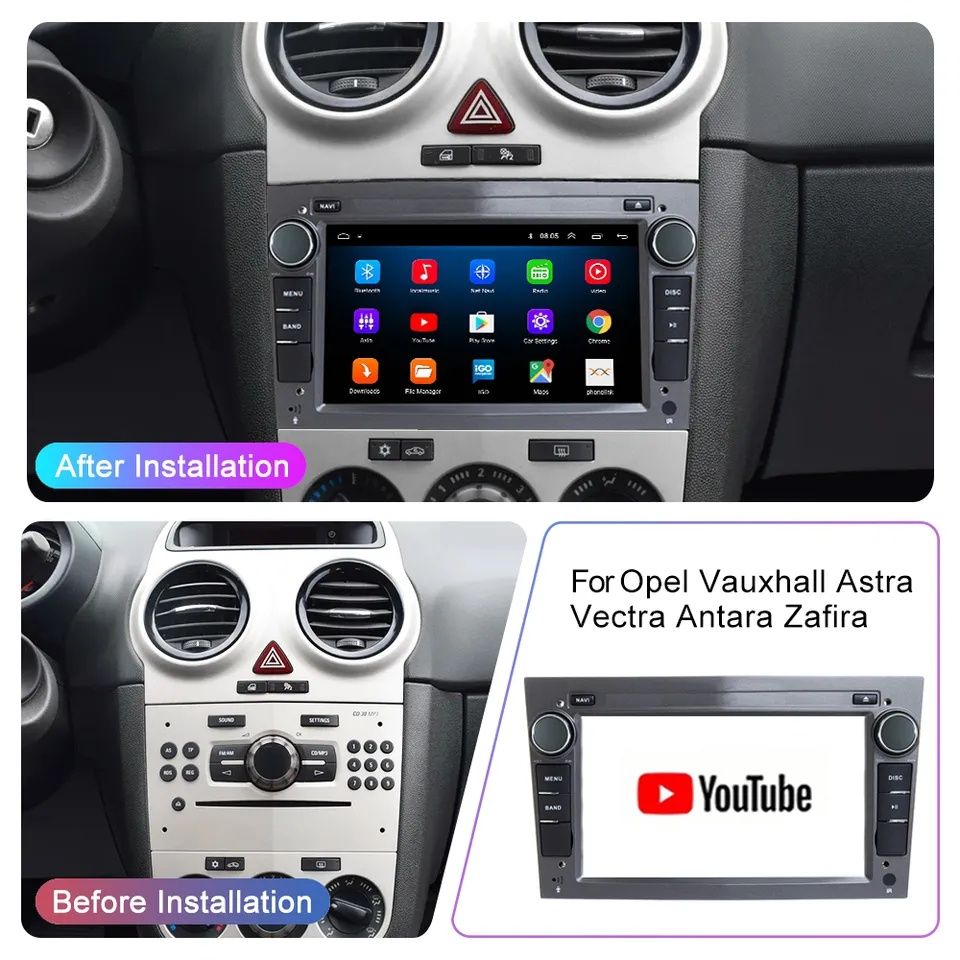 Штатна Android магнітола Opel zafira Vectra Astra Vivaro corsa Antara