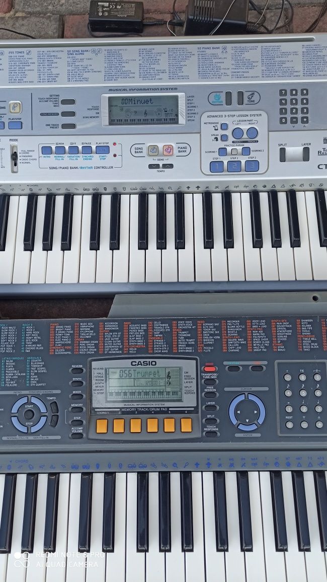 Casio CTK-591, CTK-601 keyboard, klawisze