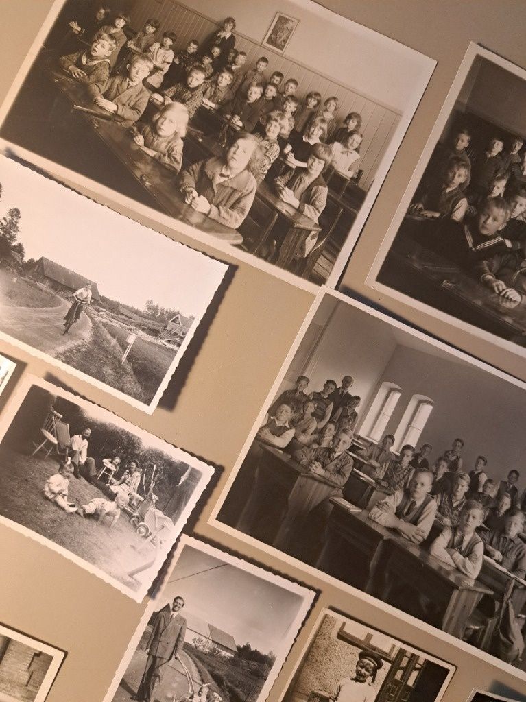 14szt fotografie lata1920-30 szkoła dzieci stroje