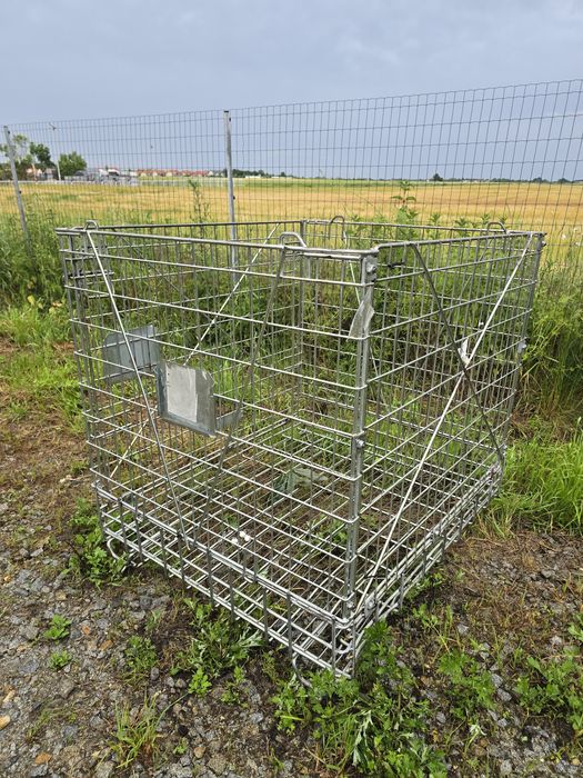 Kosz paletowy metalowy składany bardzo solidny