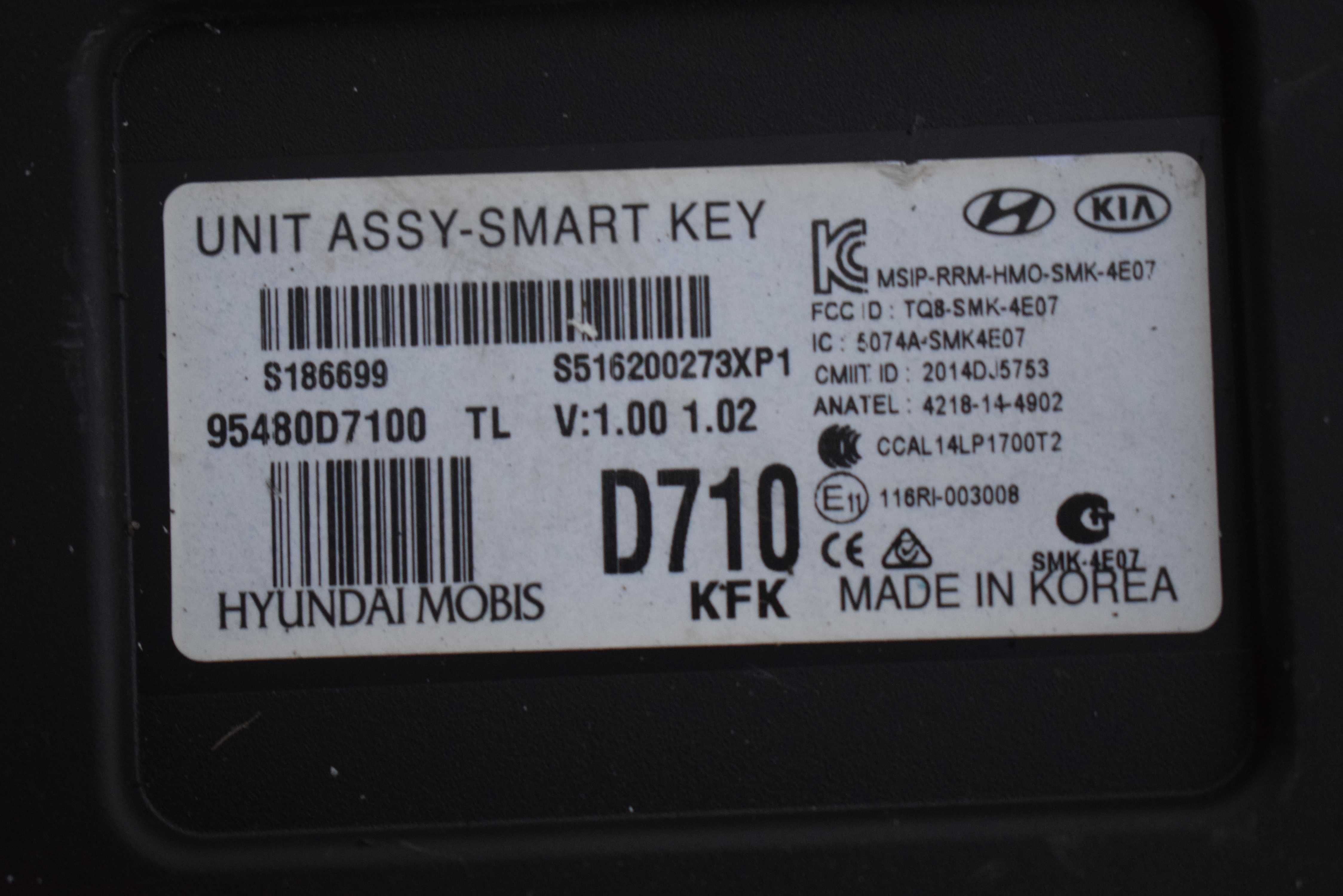 moduł smart key HYUNDAI TUCSON II 2.0 CRDI 15-.95480D7100