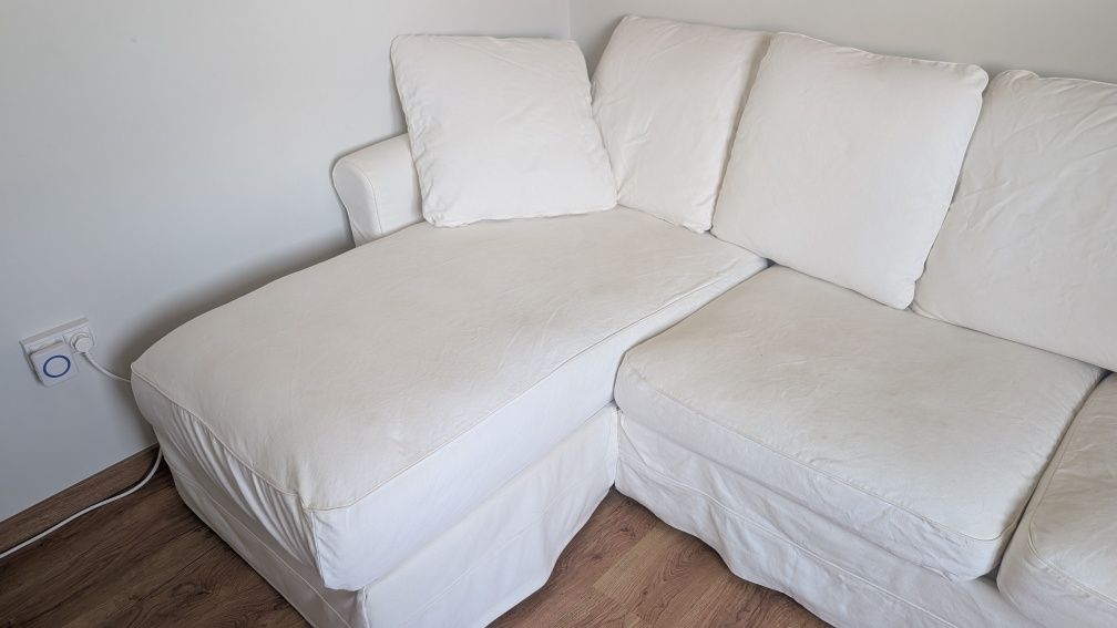 Sofá-cama com chaise longue Grönlid IKEA