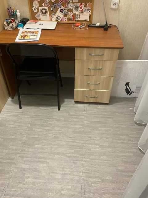 Теплый пол пазл для пола новые 60х60 см серый