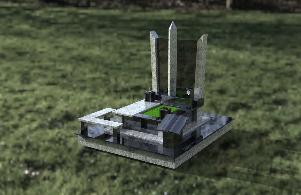 3D моделювання пам'ятників та гранітних комплексів. Від 400 грн