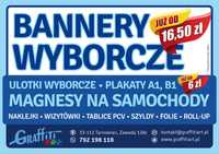 Banery Wyborcze drukarnia ulotki plakaty wizytówki