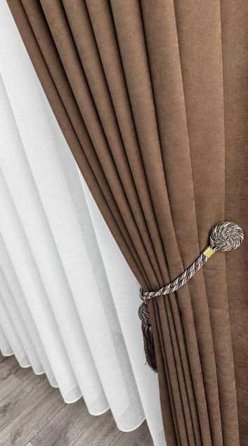 штора мікровелюр на тасьмі 6см