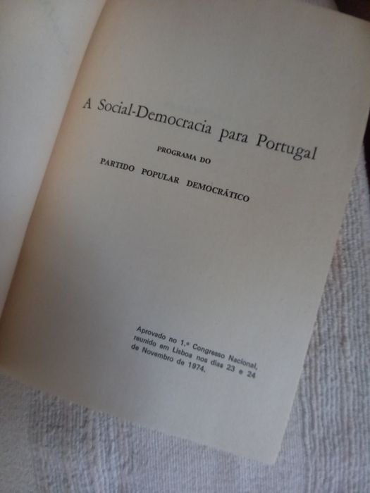 Primeiro Programa do PPD PSD em 1974