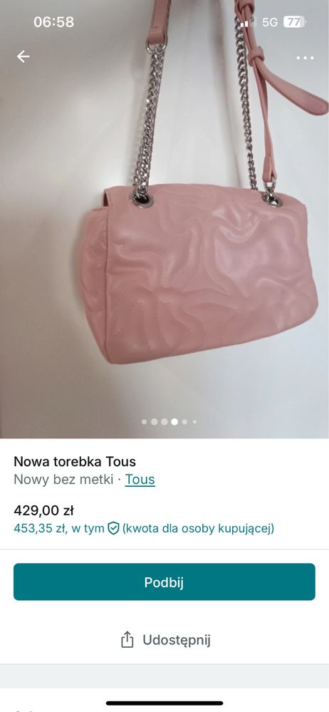 Nowa torebka Tous