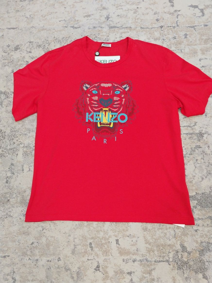 T-shirt czerwony Kenzo