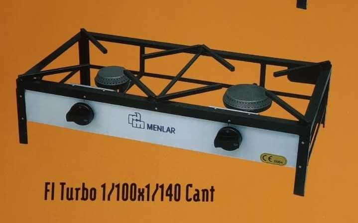 Fogão industrial trempe em ferro com 2 bocas gás - Novo