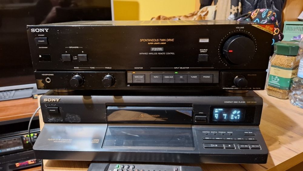 Zestaw Stereo Sony Wzmacniacz+Cd z pilotem