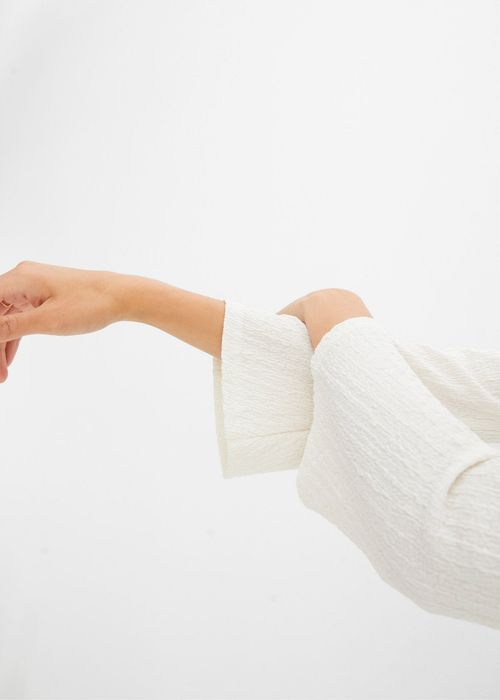 B.P.C bluzka z krepy długie rękawy rozszerzane ^40/42