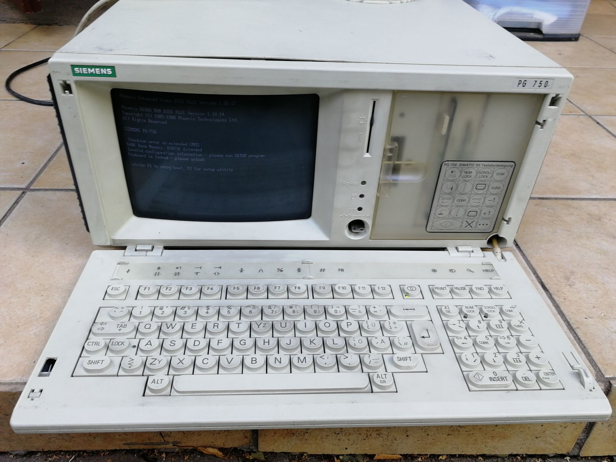 Siemens pg 750 retro laptop komputer wysyłka
