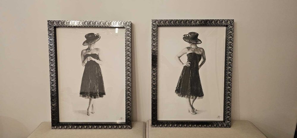 obraz kobieta w kapeluszu