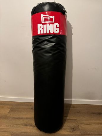 Worek treningowy/worek bokserski RING 140x40 + rękawice MMA + łapy