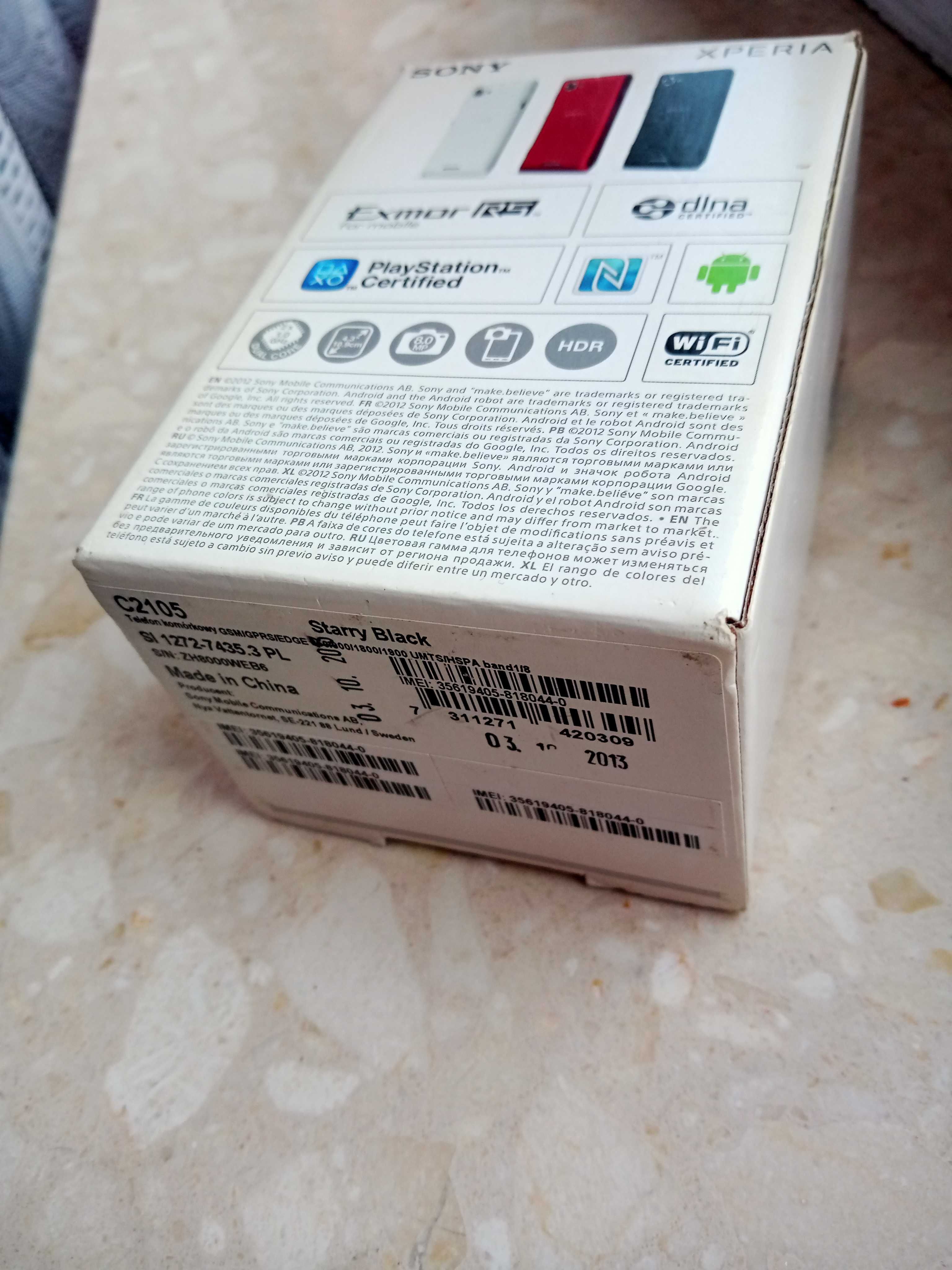 Pudełko Sony Xperia L