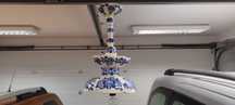 lampa wisząca ceramiczna PRL