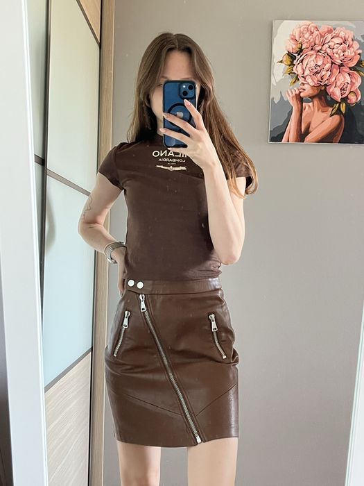 Brązowa spódnica Stradivarius 32 XXS