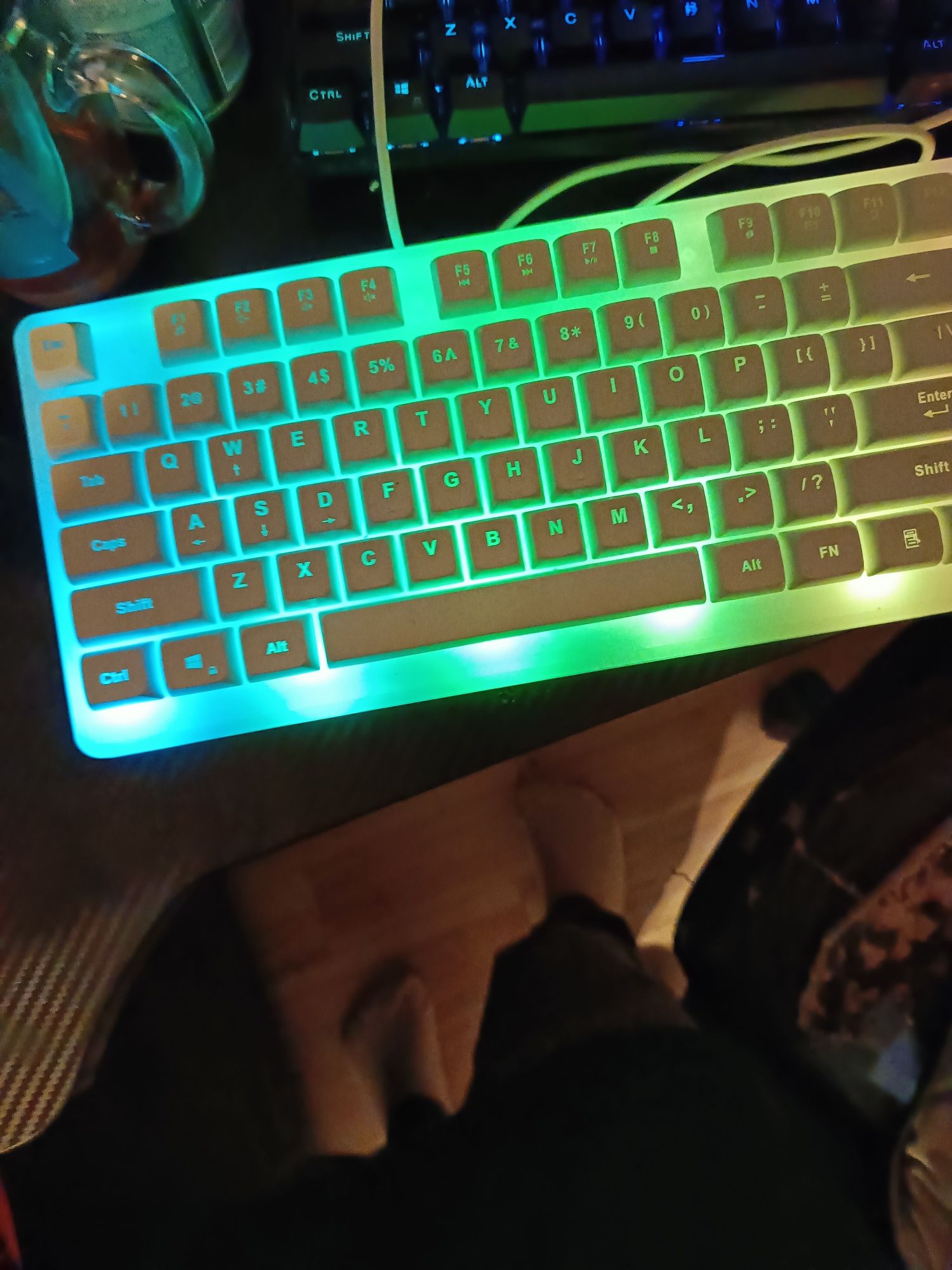 Klawiatura keyboard rainbow Red forever