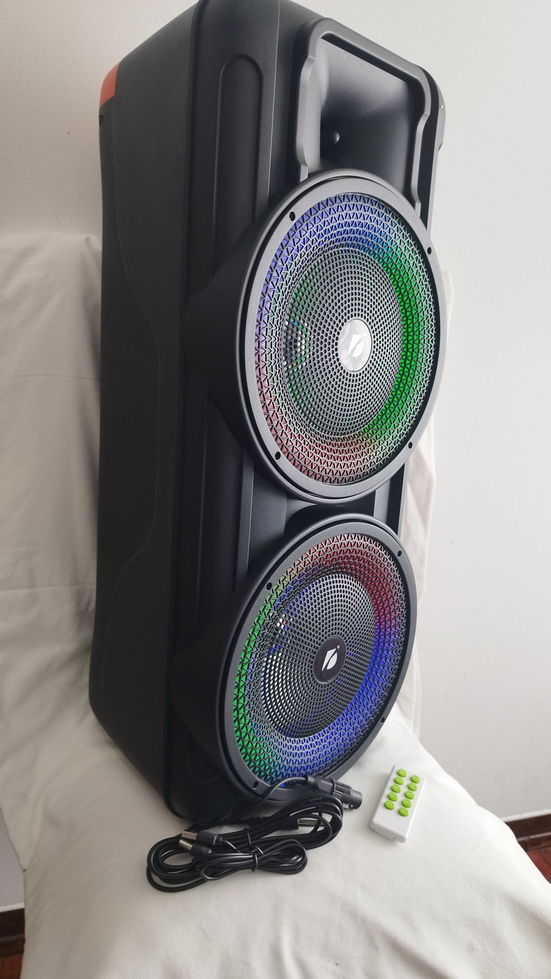 Coluna Speaker Torre Karaoke Bluetooth