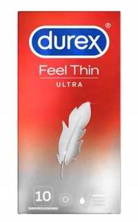 Durex Feel Thin Ultra 10 szt prezerwatywy super cienkie nawilżane