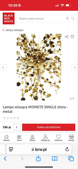 Piękna lampa w stylu galmour stan idwalny jak nowa