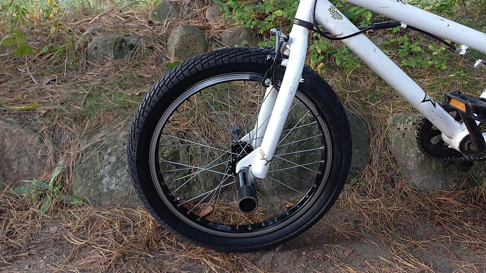 Rower Młodzieżowy Bmx Fishbone P1000 do Skakania Rotor 360 4 Pegi 20