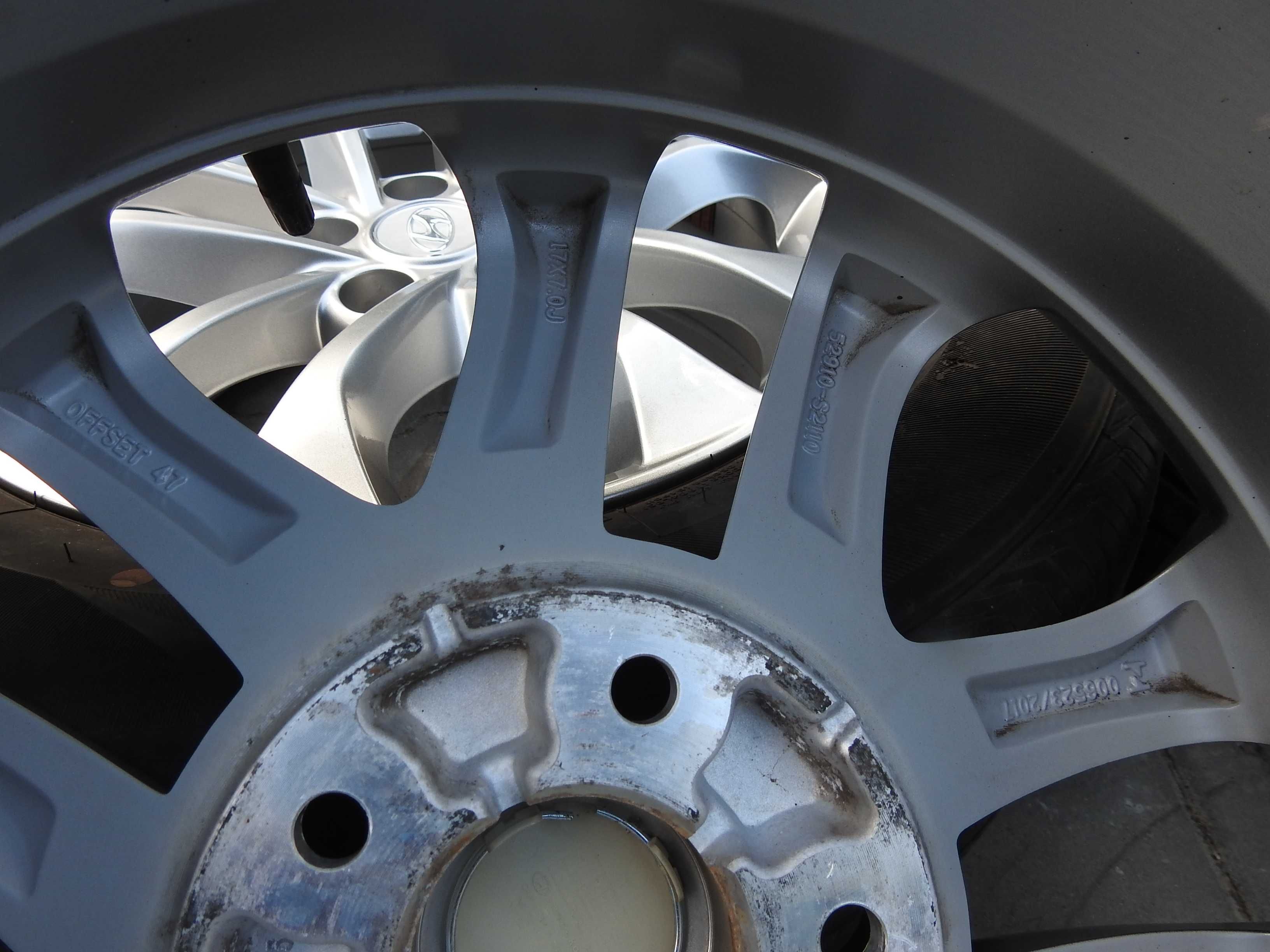 4x ALU 17'' 5x114,3 7J ET 47 HYUNDAI Tucson I30 I40 IX35 Jak NOWE TPMS