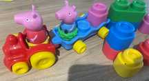 Pociąg Peppa miękkie klocki Clementoni