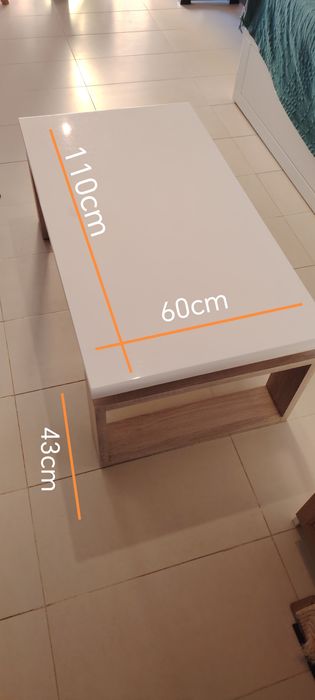 Mesa centro de sala extensível