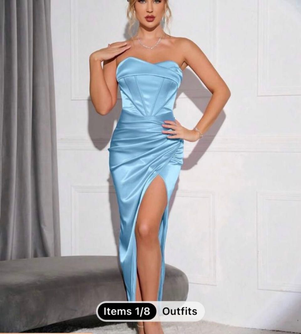 Vestido de cetim